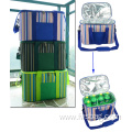 Large capacity grocery foods delivery bag sling shoulder thick PE foam waterproof aluminium foil insulated cooler bags